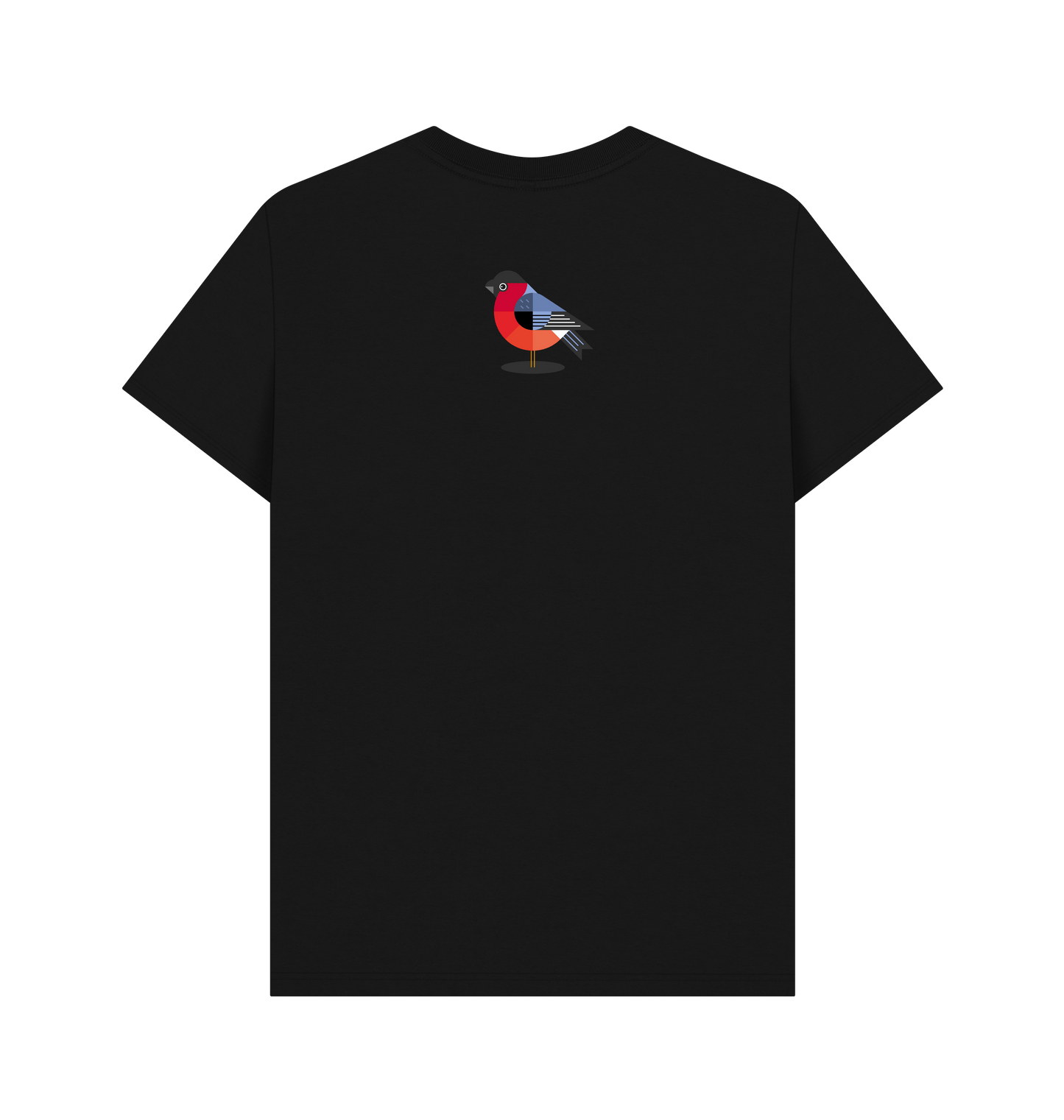 Black Printed T-shirt Back