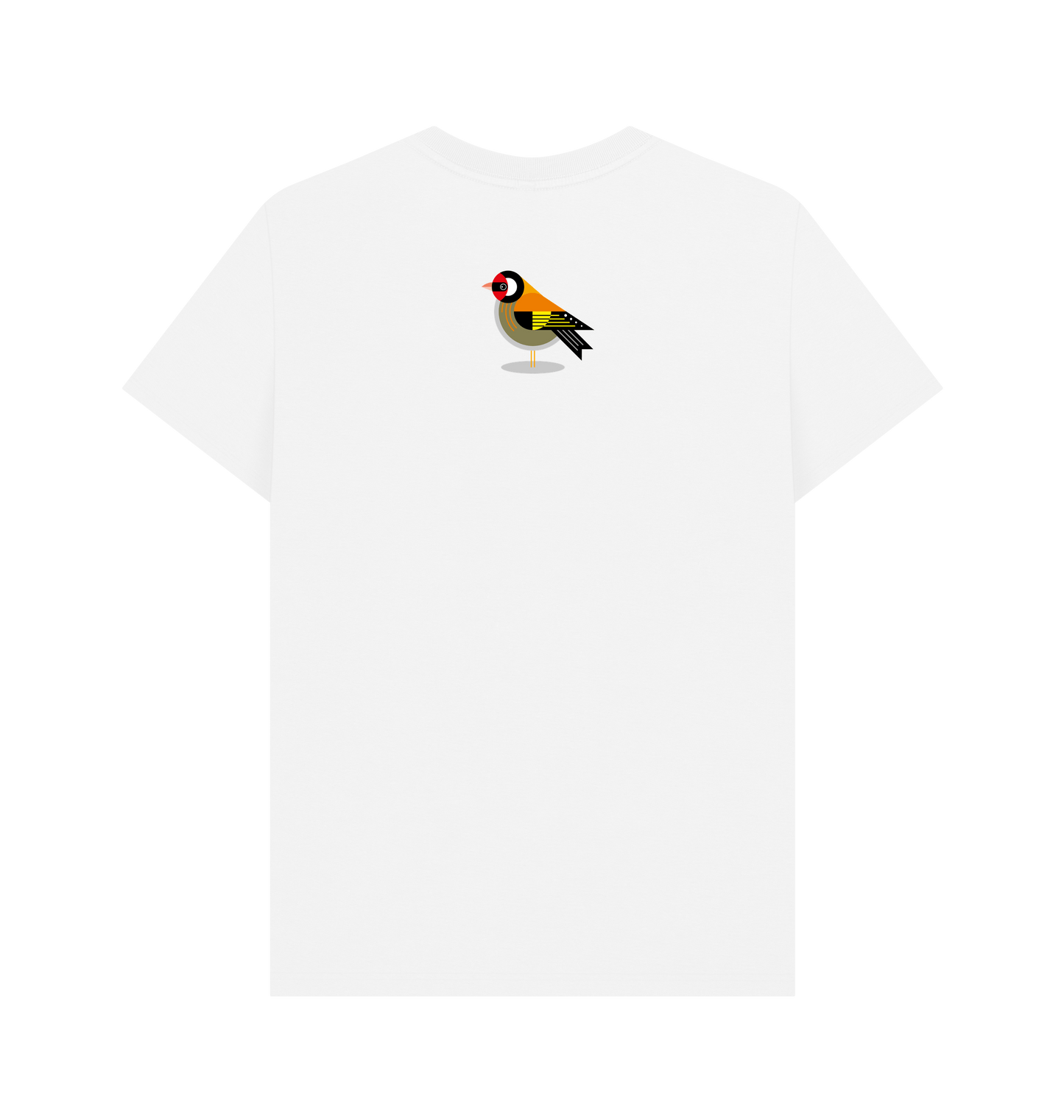 White Printed T-shirt Back