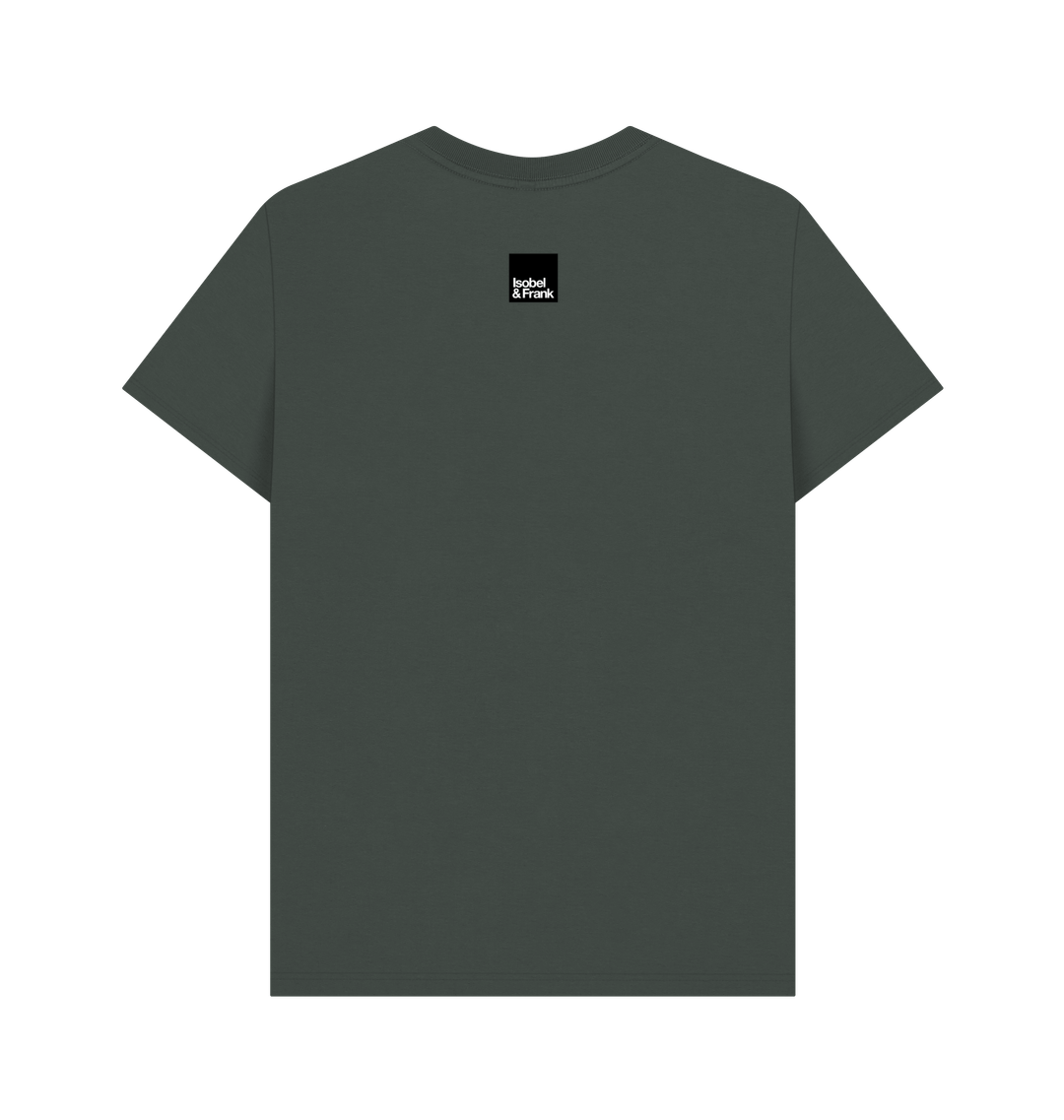Dark Grey Printed T-shirt Back