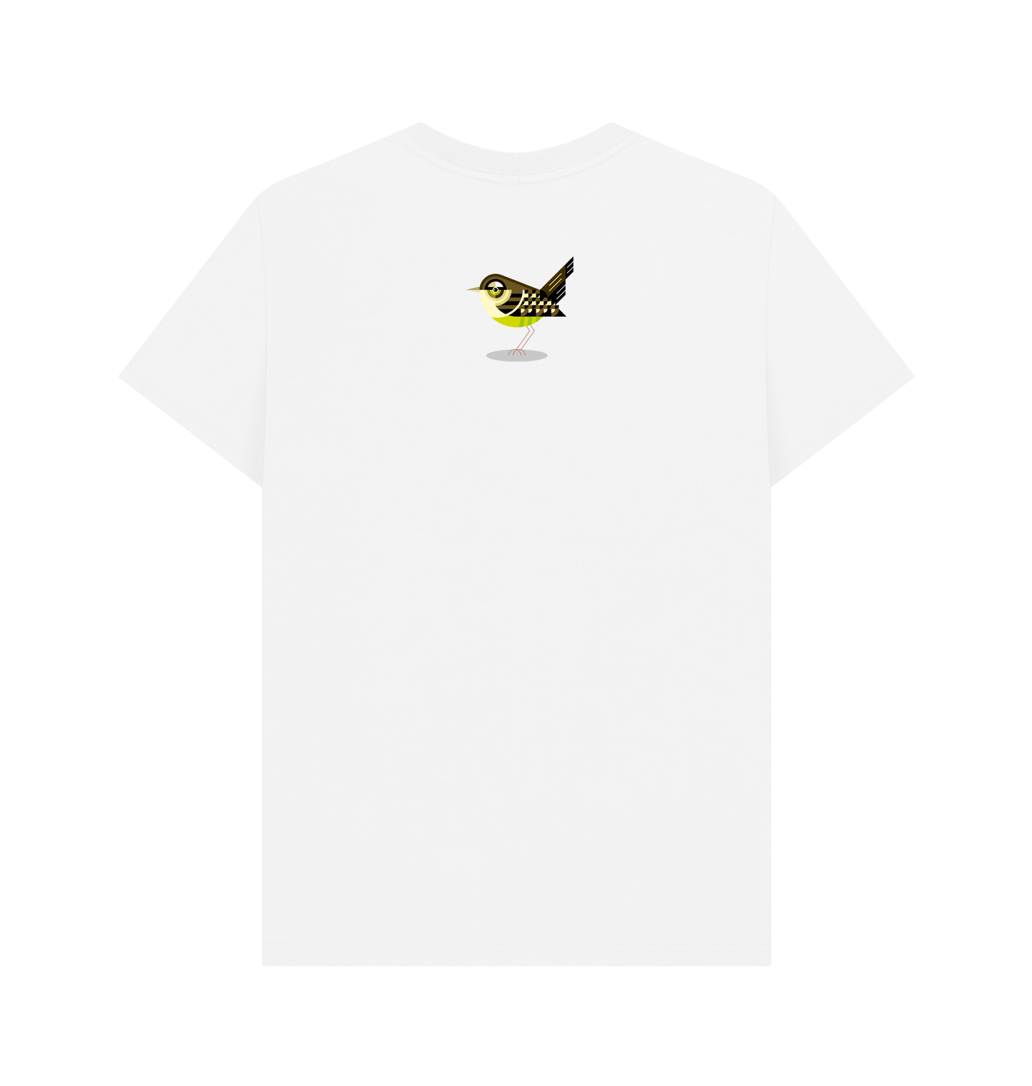 White Printed T-shirt Back