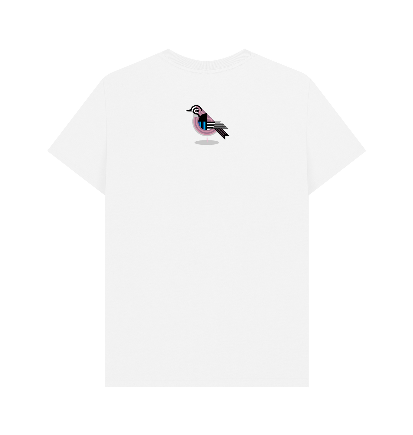 White Printed T-shirt Back