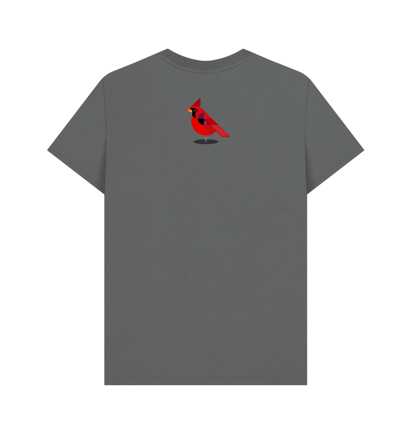 Slate Grey Printed T-shirt Back