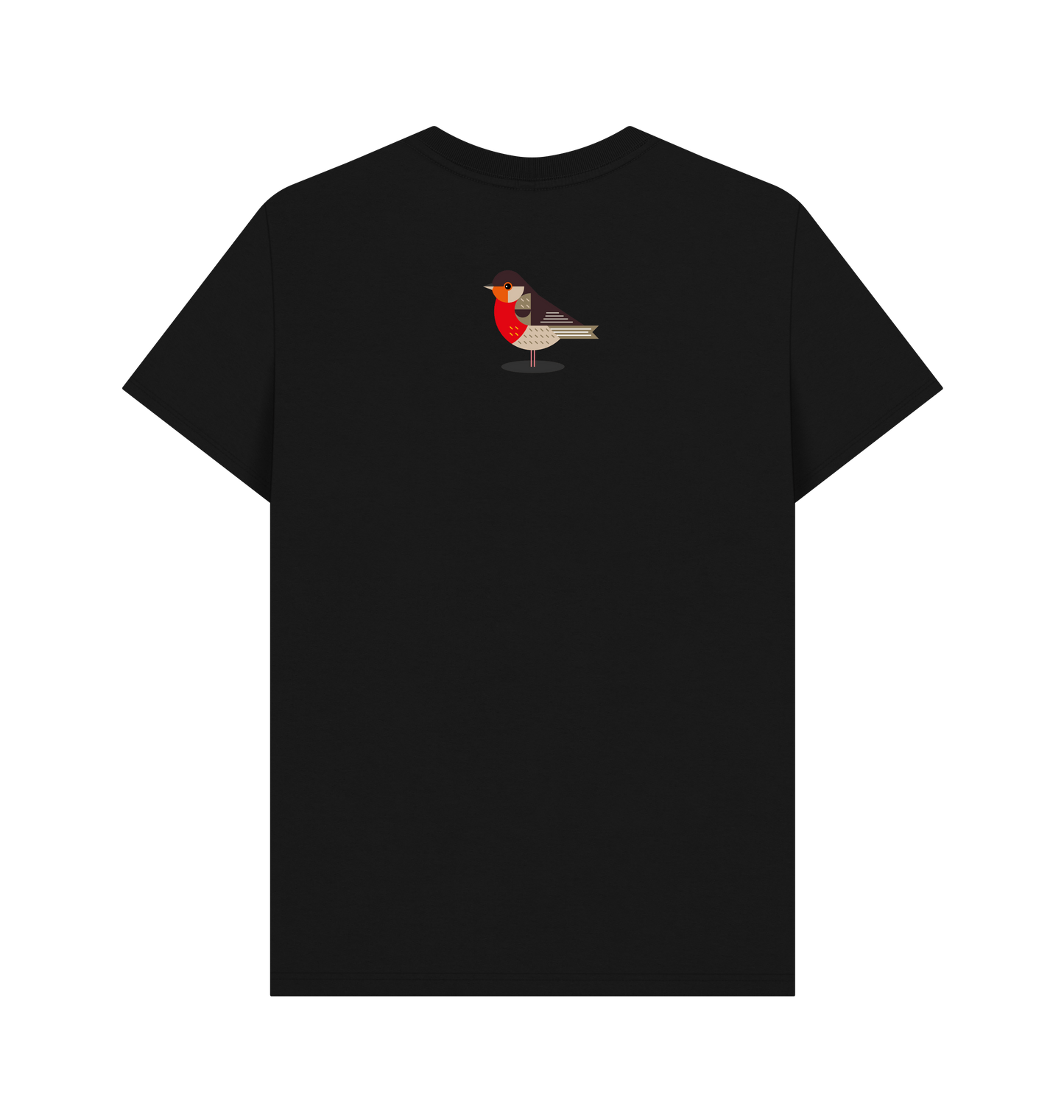 Black Printed T-shirt Back