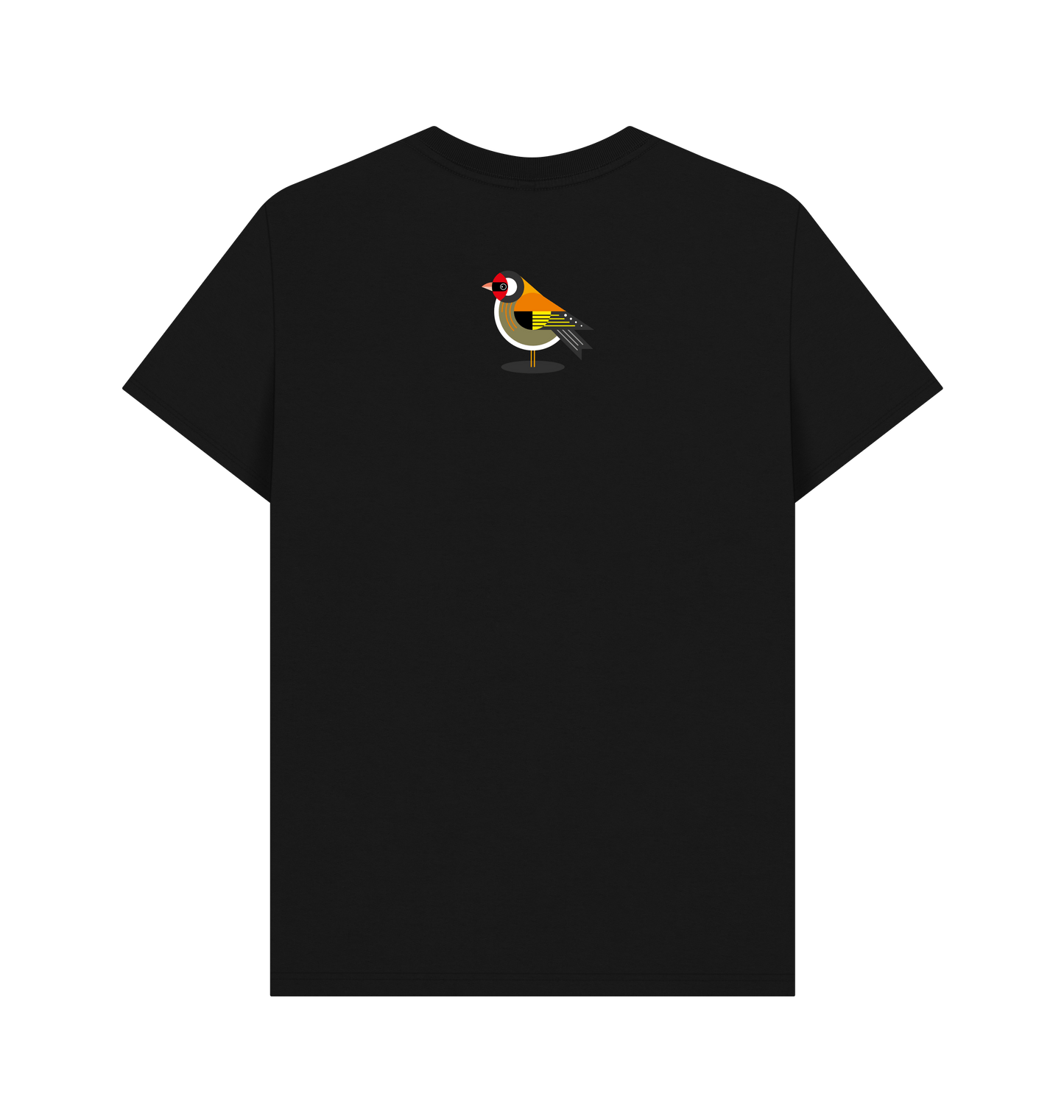 Black Printed T-shirt Back