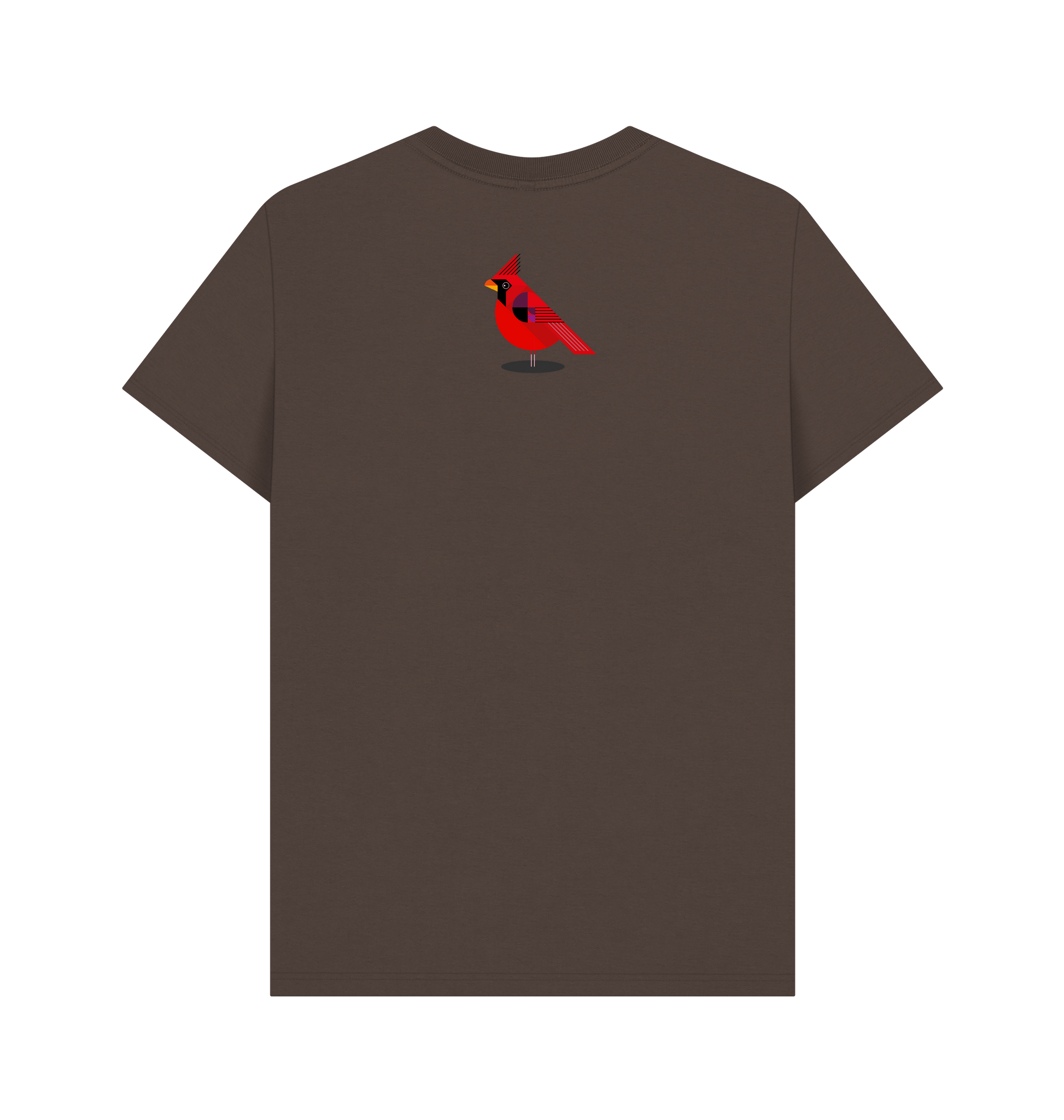 Chocolate Printed T-shirt Back