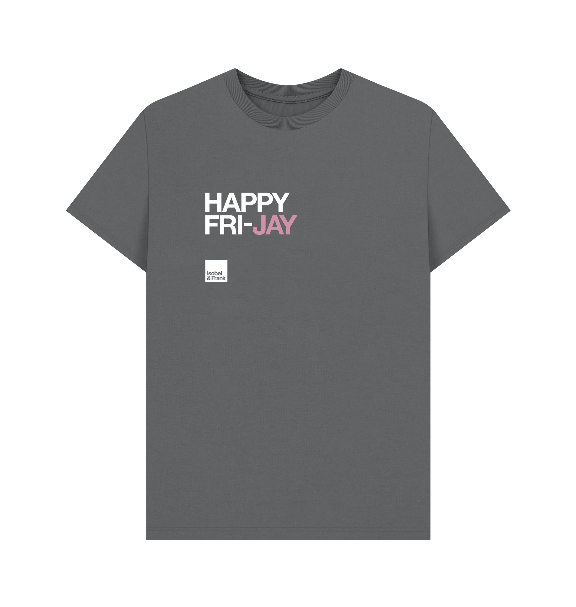 Slate Grey Printed T-shirt Front