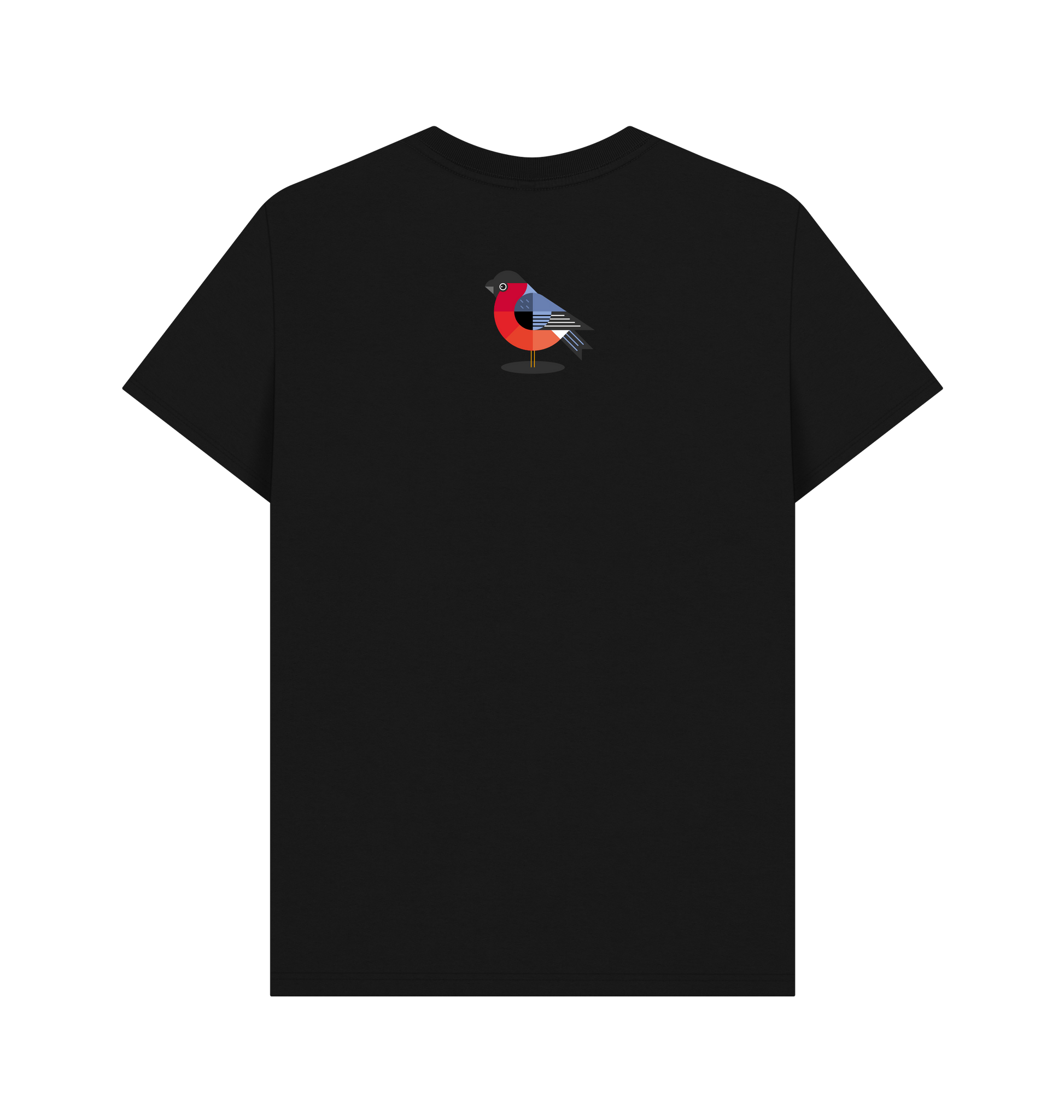 Black Printed T-shirt Back