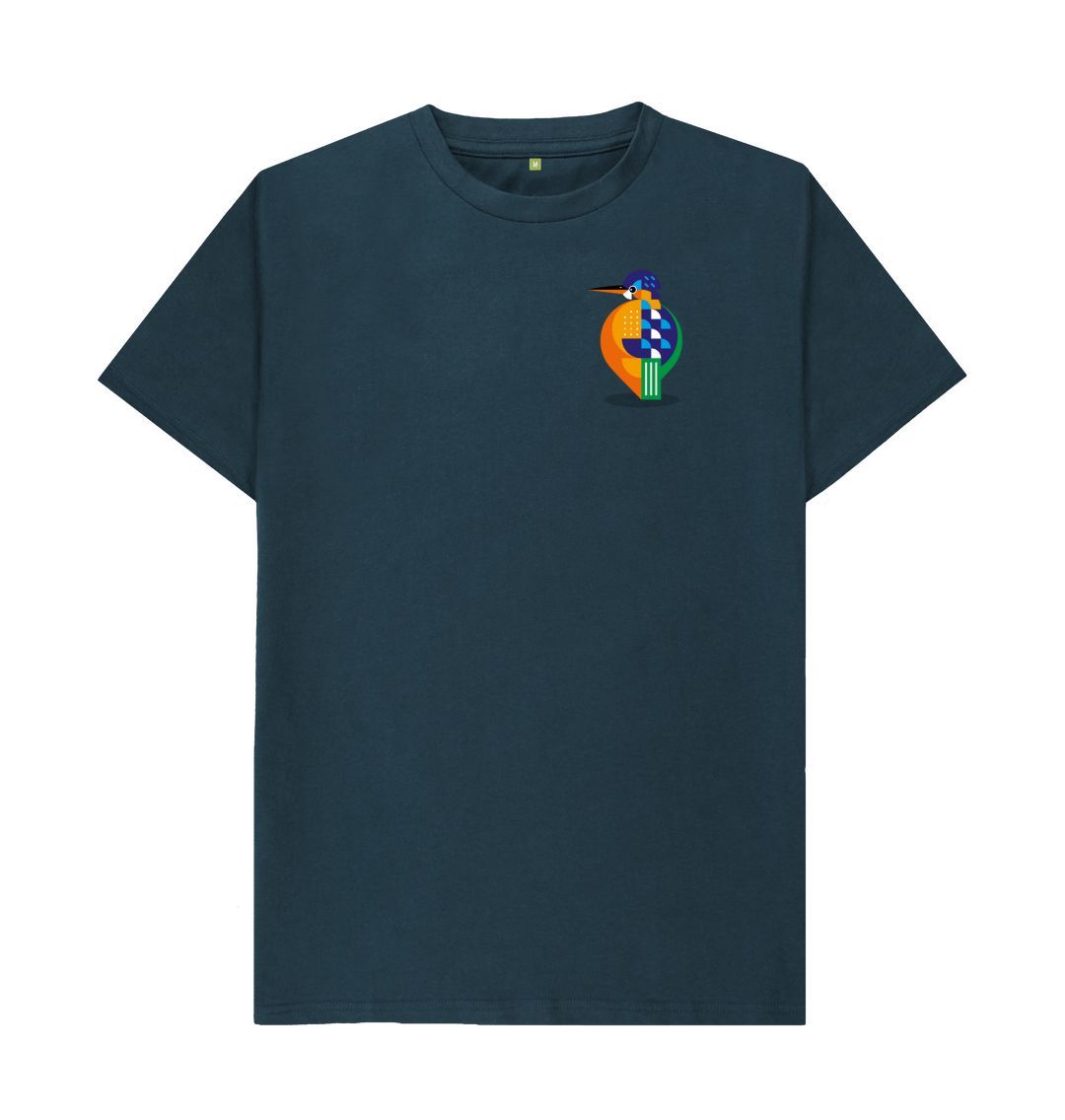 Denim Blue Kingfisher Men's T-shirt