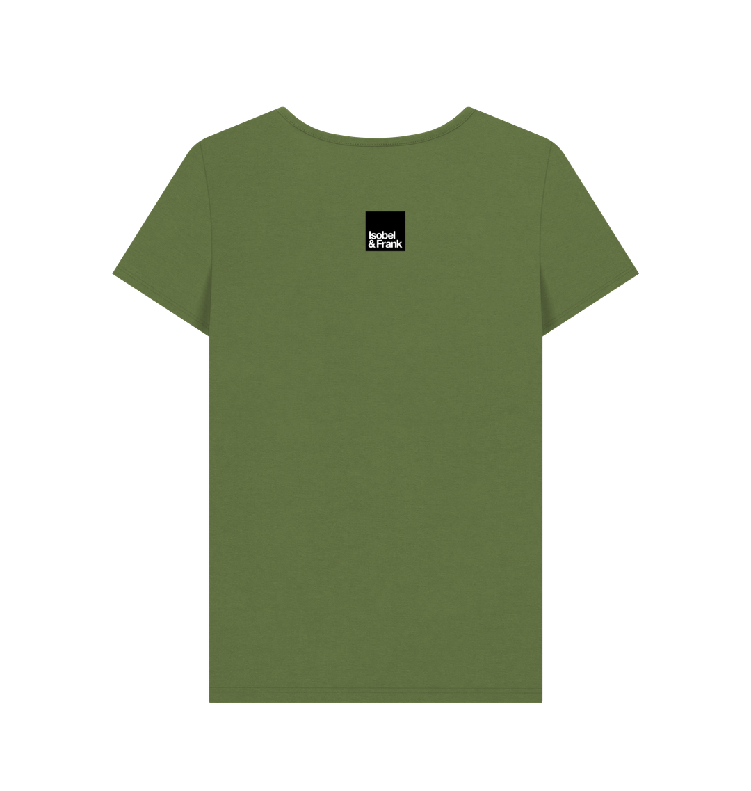 Khaki Printed T-shirt Back