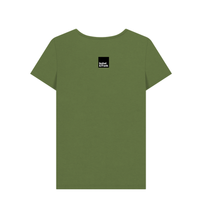 Khaki Printed T-shirt Back