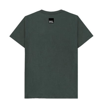Dark Grey Printed T-shirt Back