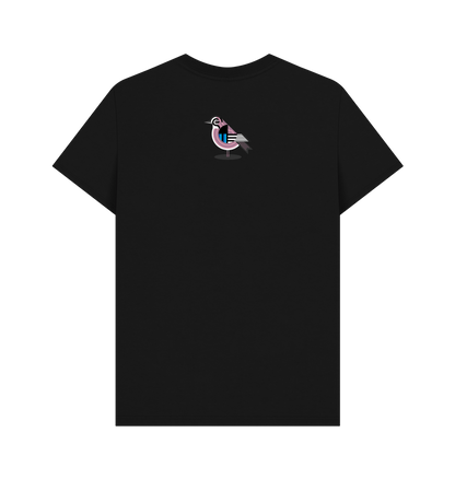 Black Printed T-shirt Back