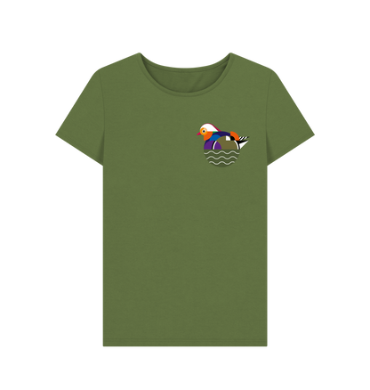 Khaki Printed T-shirt Front