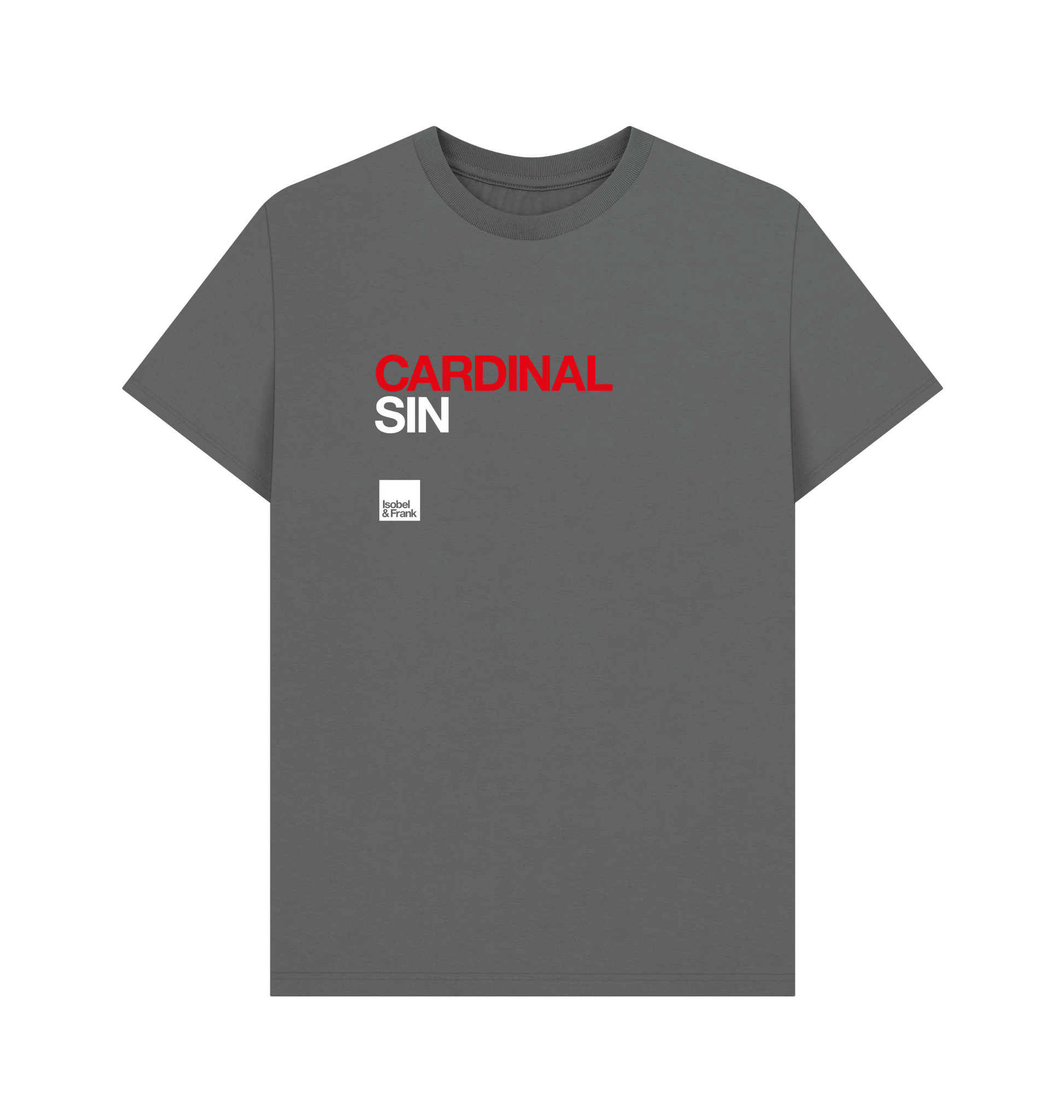 Slate Grey Printed T-shirt Front