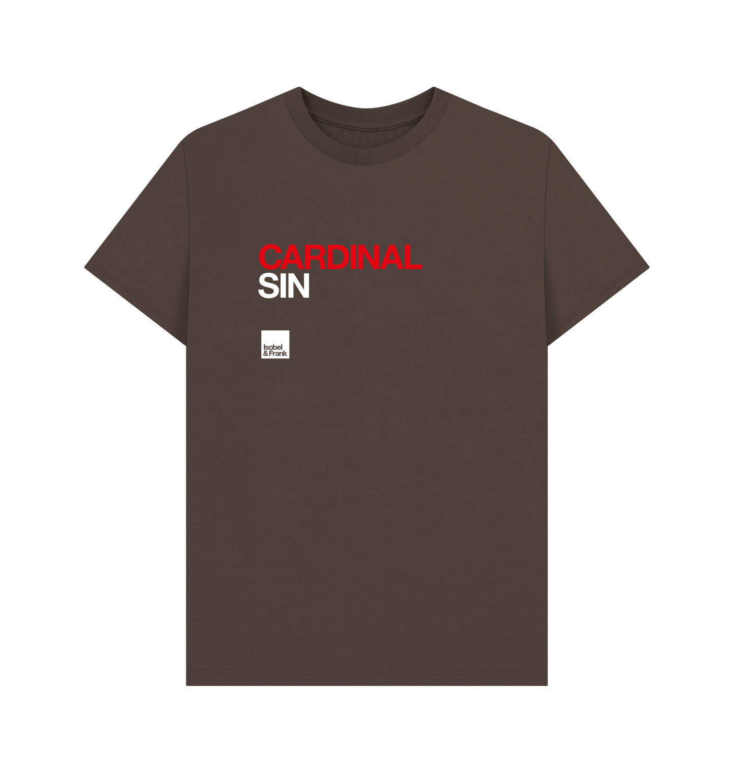 Chocolate Printed T-shirt Front