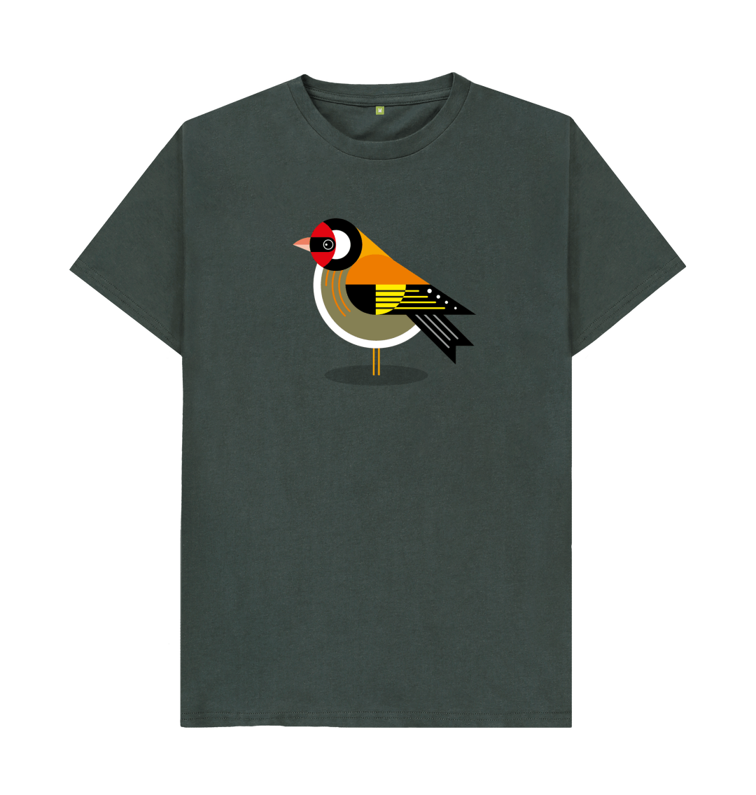 Dark Grey Printed T-shirt Front