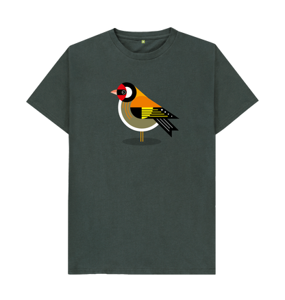 Dark Grey Printed T-shirt Front