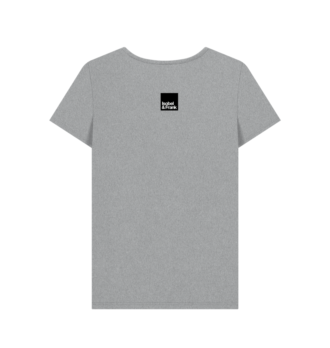 Athletic Grey Printed T-shirt Back