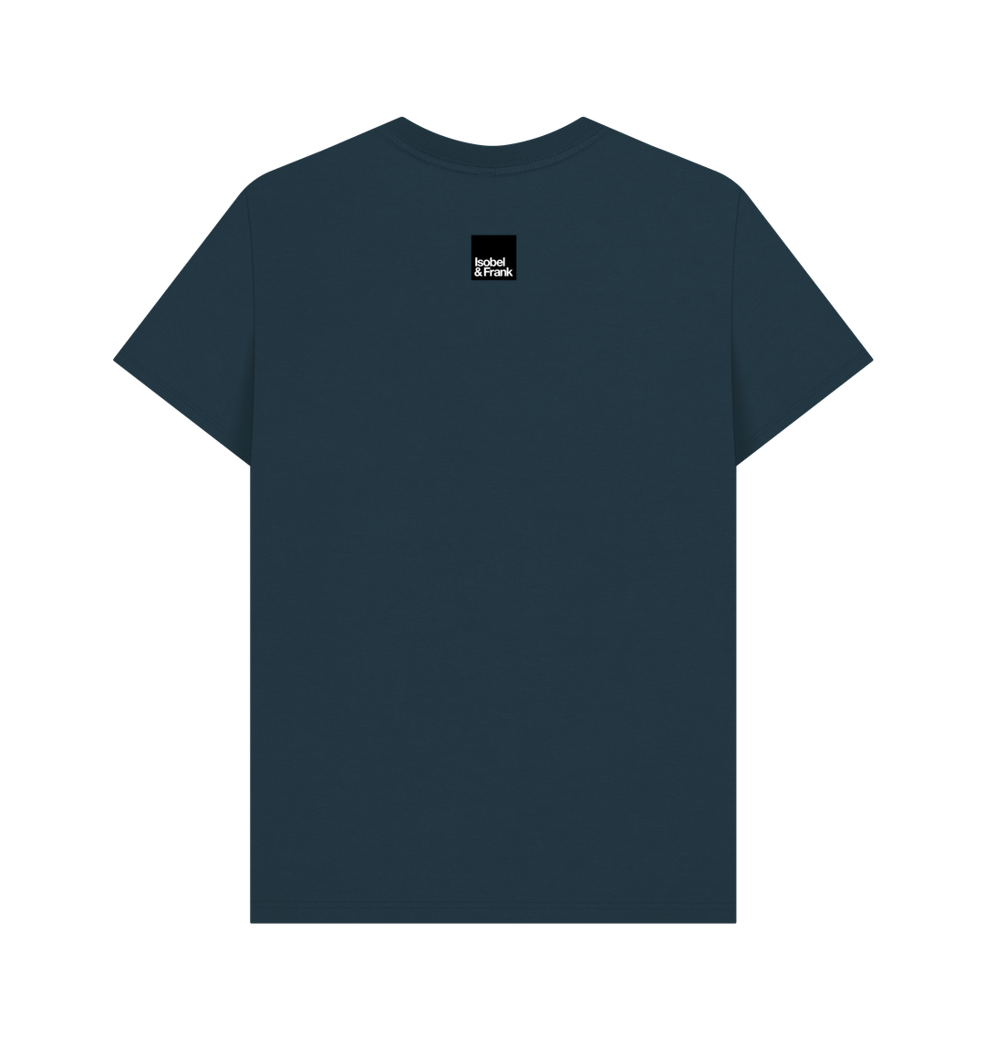 Denim Blue Printed T-shirt Back