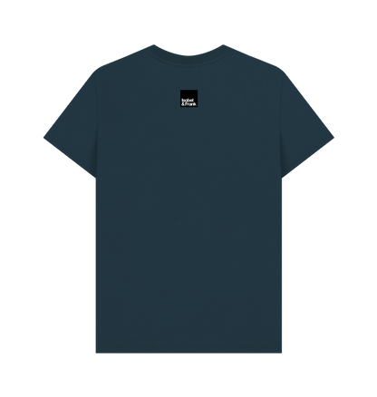 Denim Blue Printed T-shirt Back
