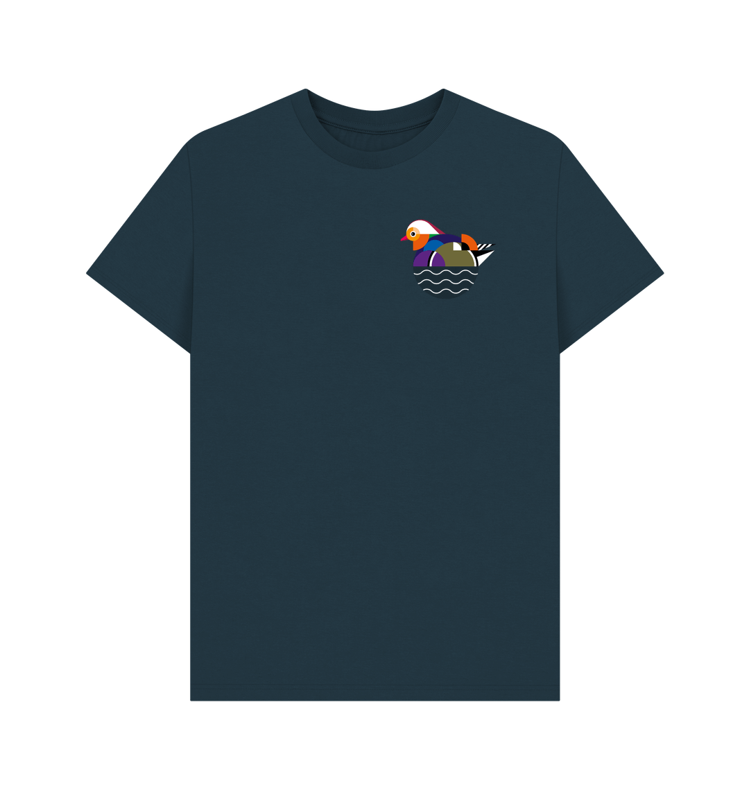 Denim Blue Printed T-shirt Front