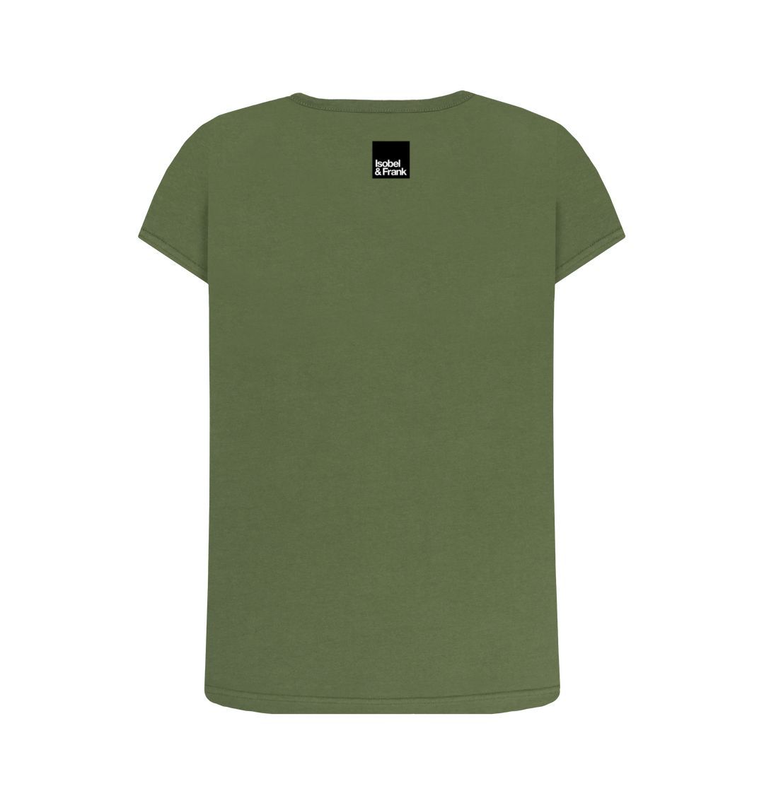 Kingfisher Womens Crew Neck Organic Cotton T-shirt