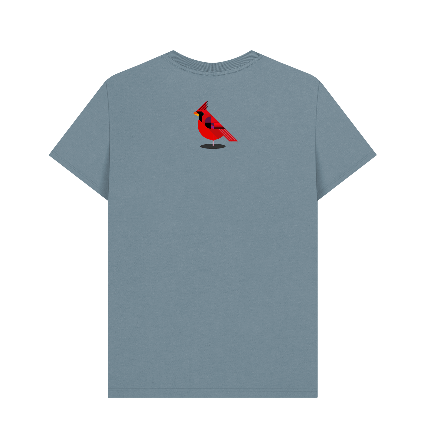Stone Blue Printed T-shirt Back