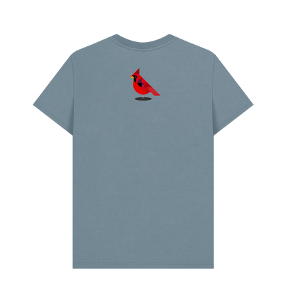 Stone Blue Printed T-shirt Back