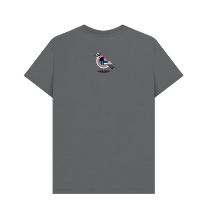 Slate Grey Printed T-shirt Back