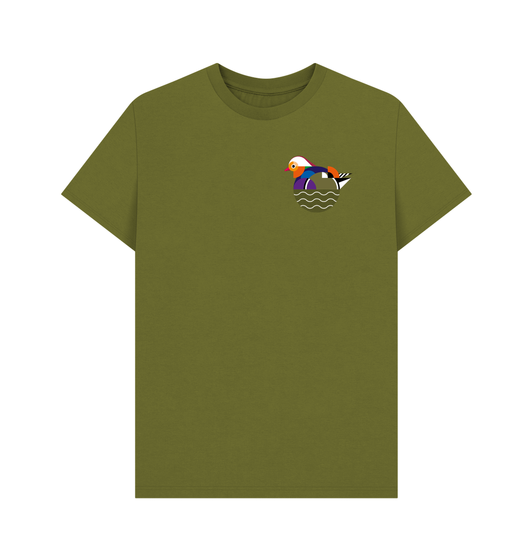 Moss Green Printed T-shirt Front