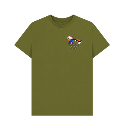 Moss Green Printed T-shirt Front