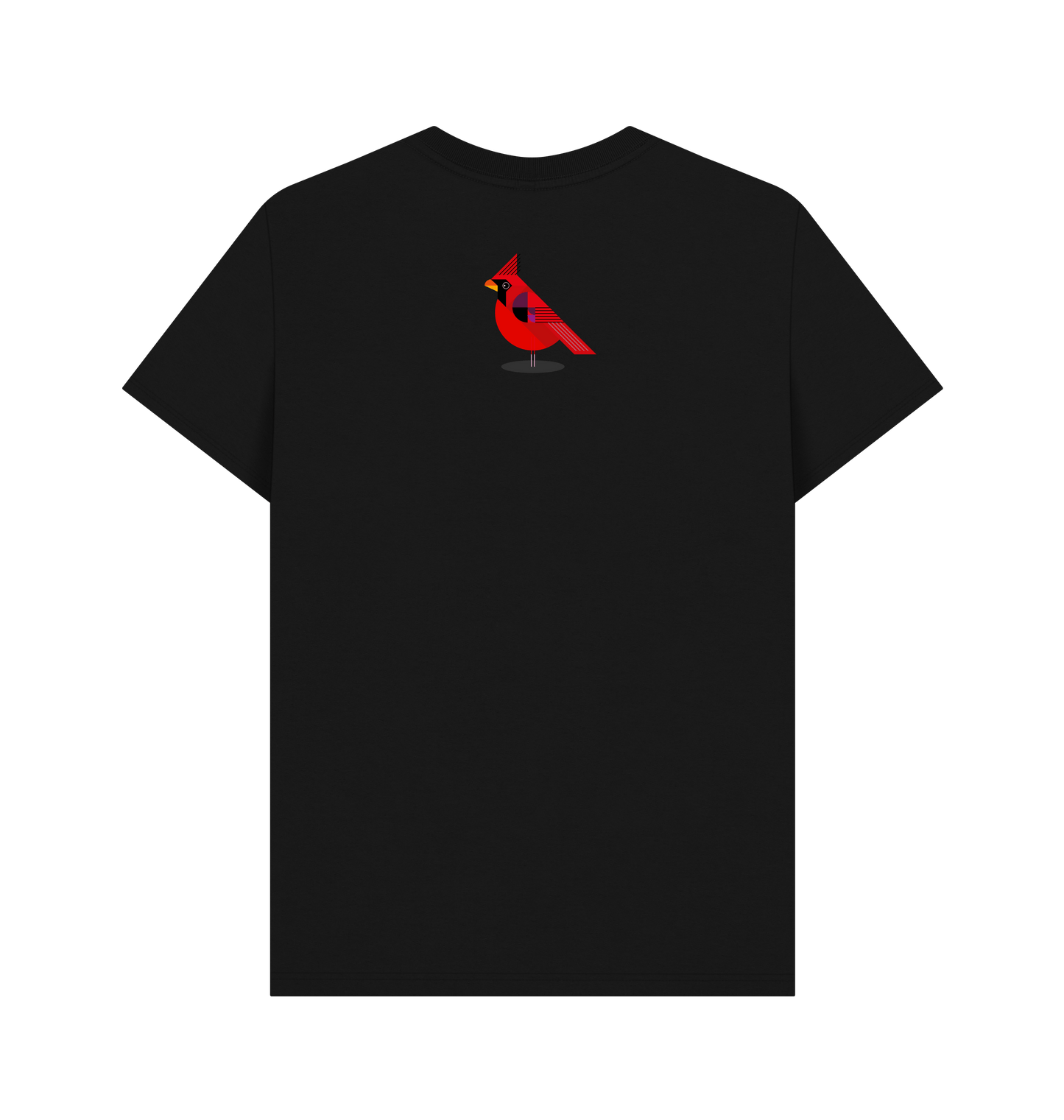 Black Printed T-shirt Back