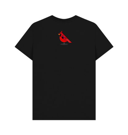 Black Printed T-shirt Back