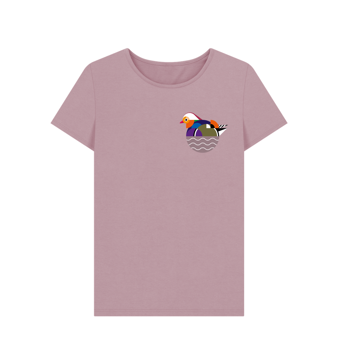 Mauve Printed T-shirt Front