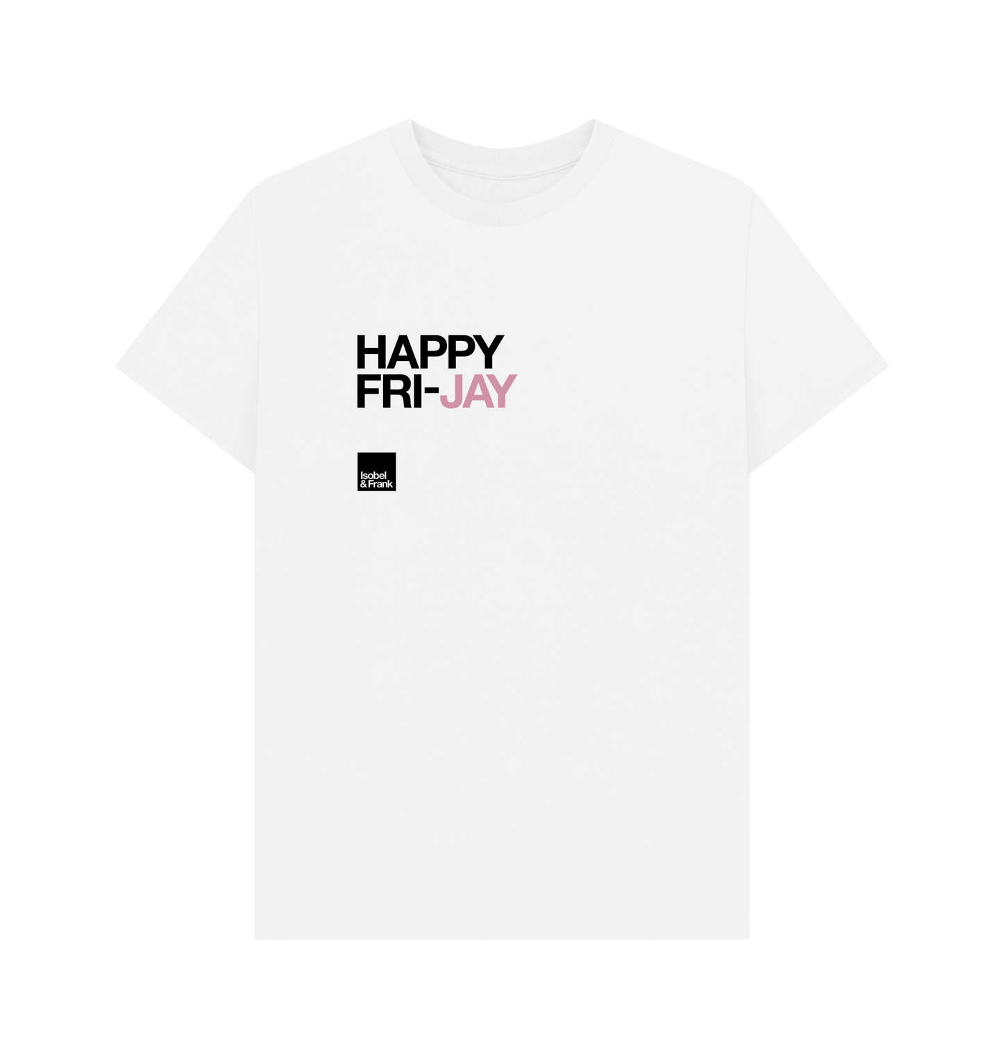 White Printed T-shirt Front
