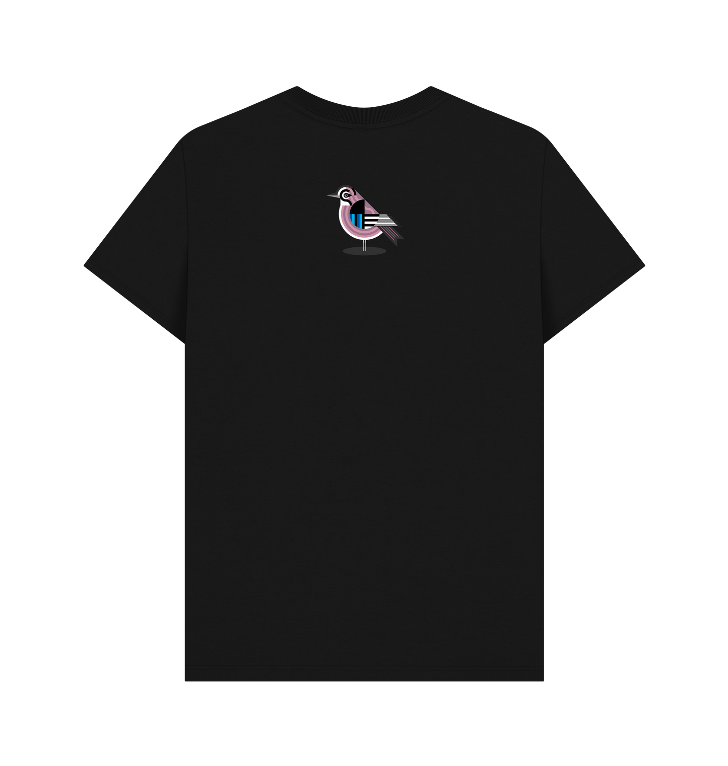 Black Printed T-shirt Back