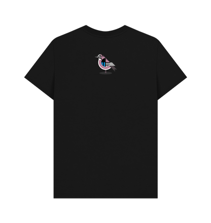 Black Printed T-shirt Back