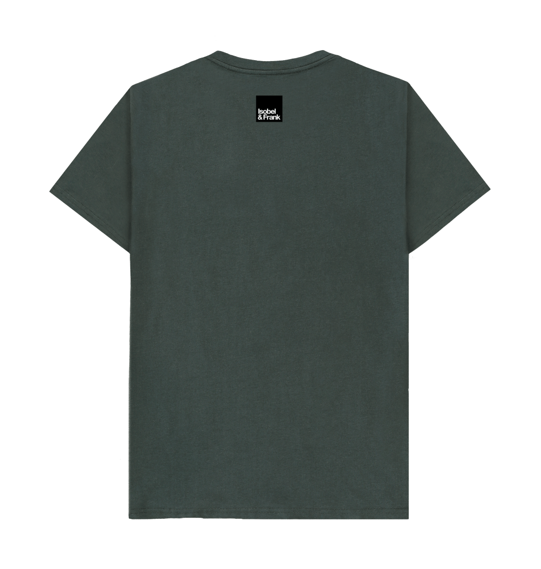 Dark Grey Printed T-shirt Back