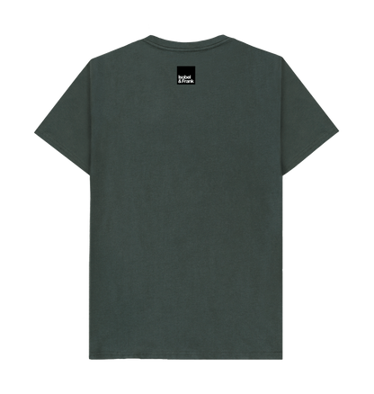 Dark Grey Printed T-shirt Back
