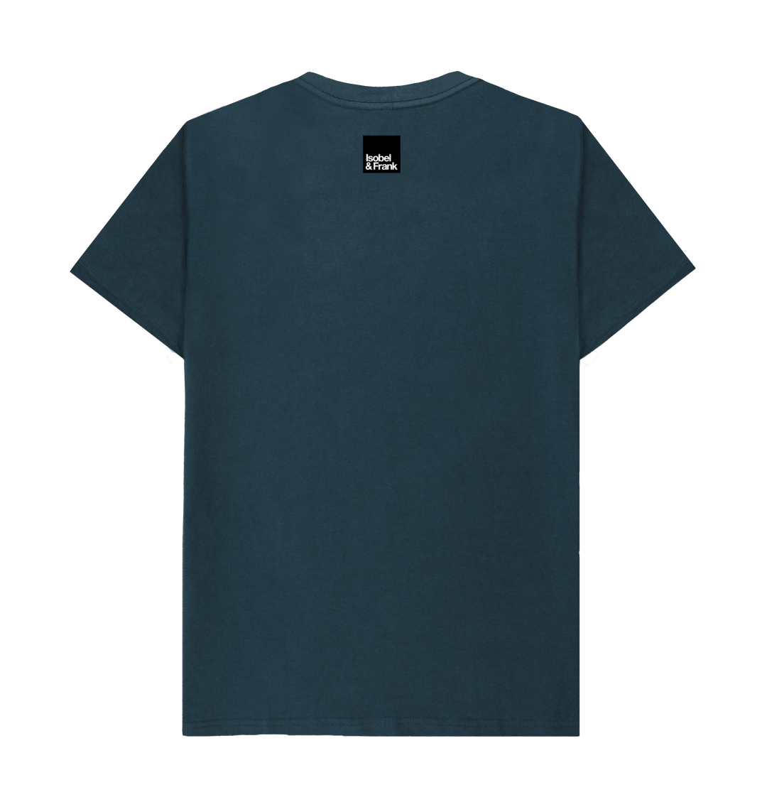 Denim Blue Printed T-shirt Back