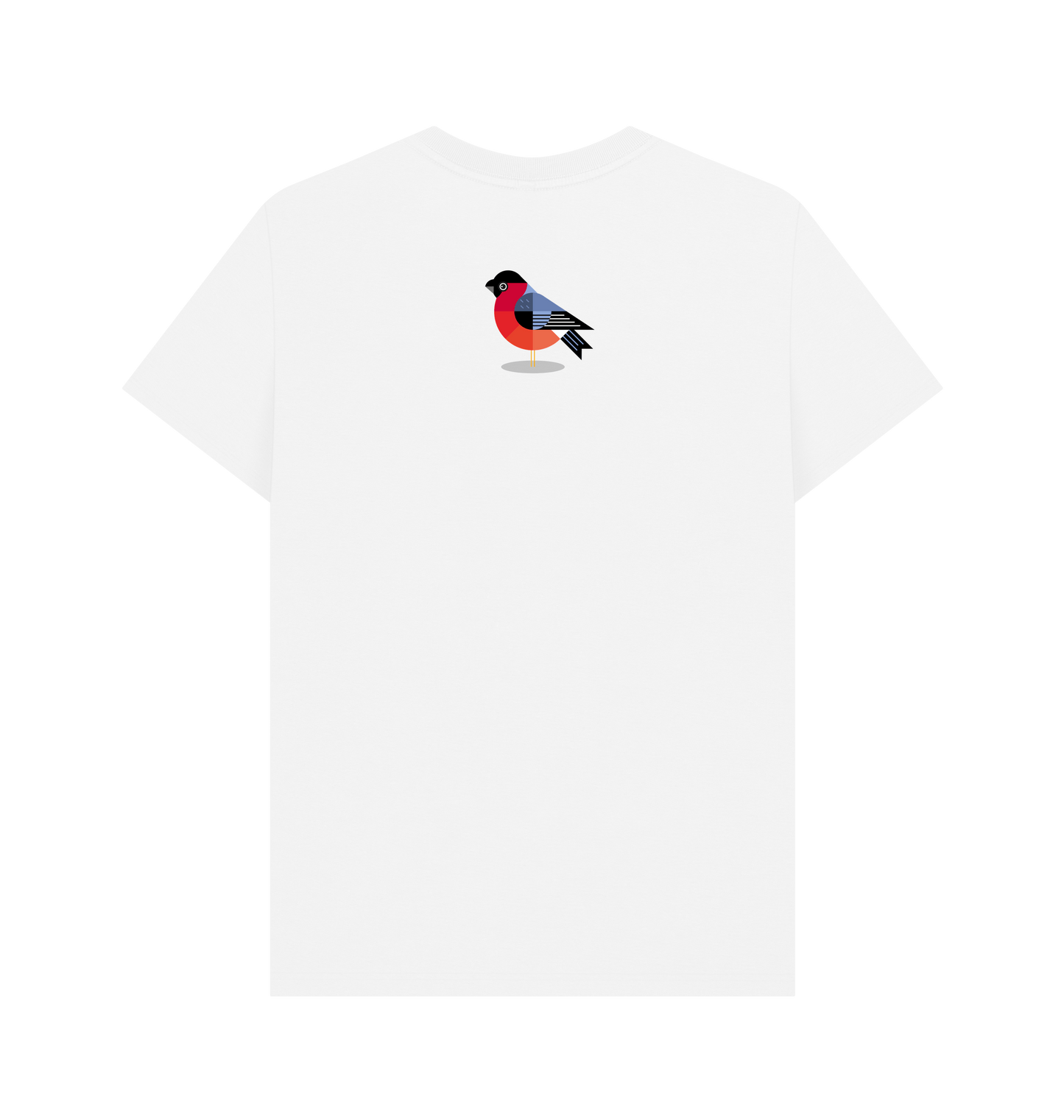 White Printed T-shirt Back
