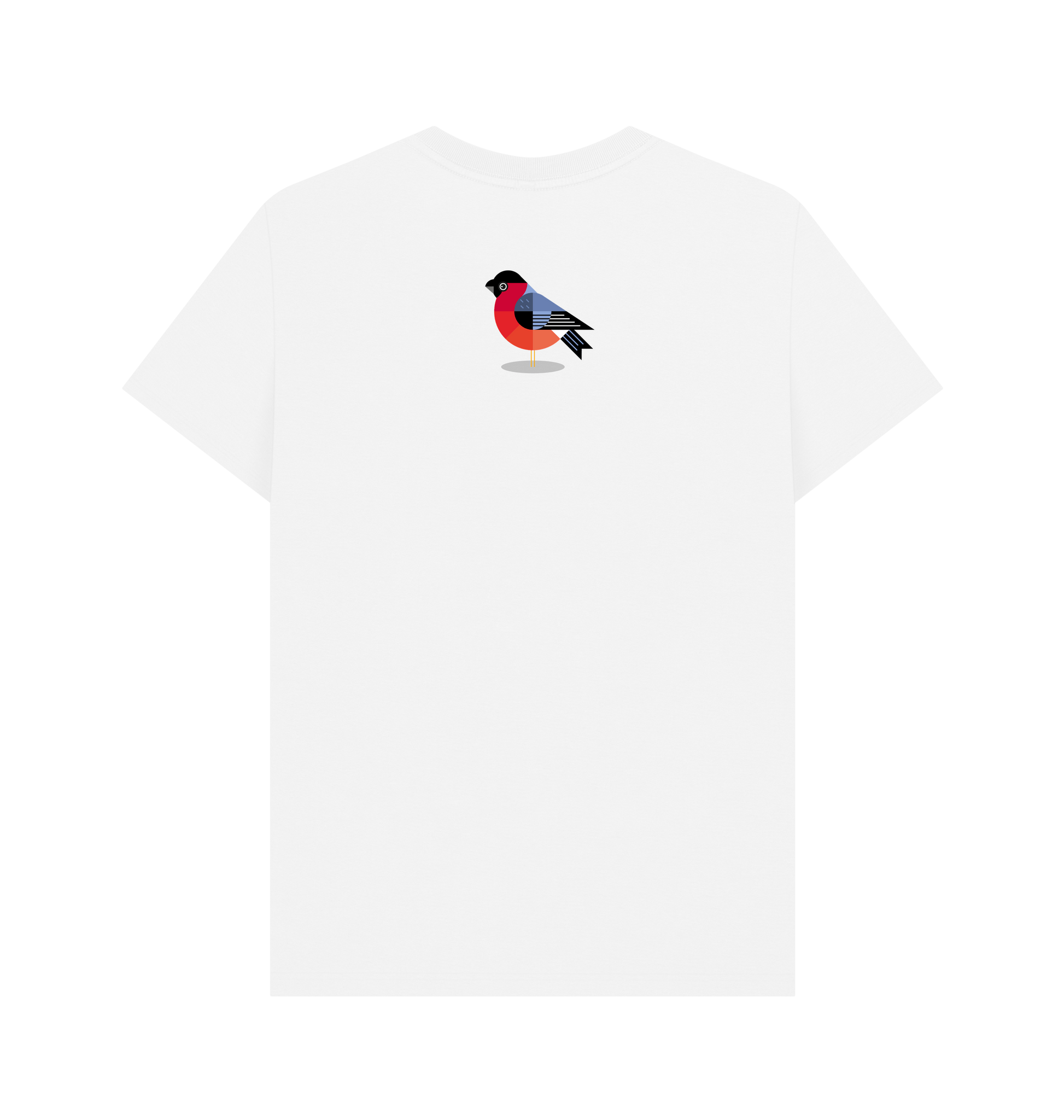 White Printed T-shirt Back