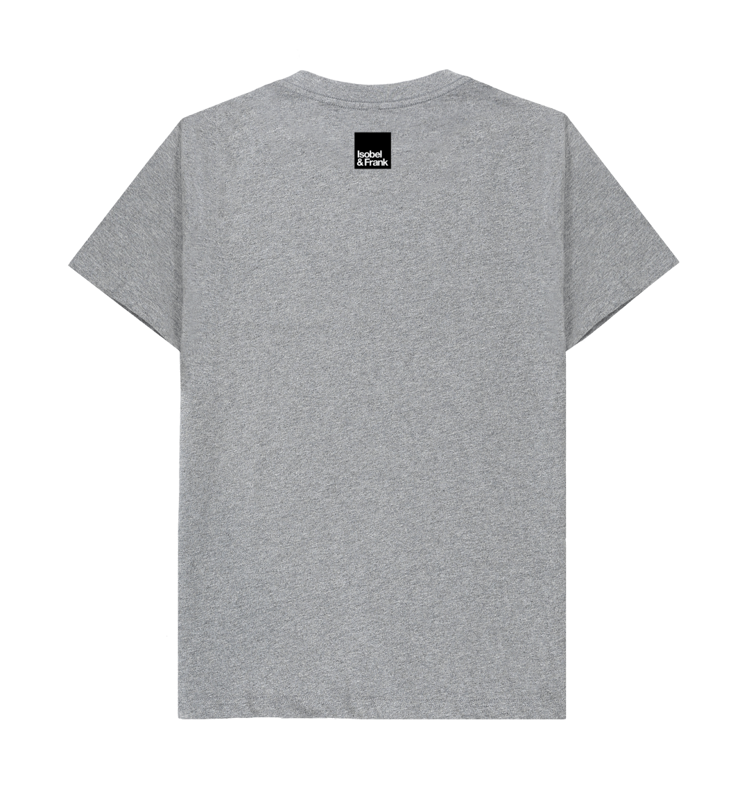 Athletic Grey Printed T-shirt Back