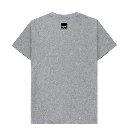 Athletic Grey Printed T-shirt Back