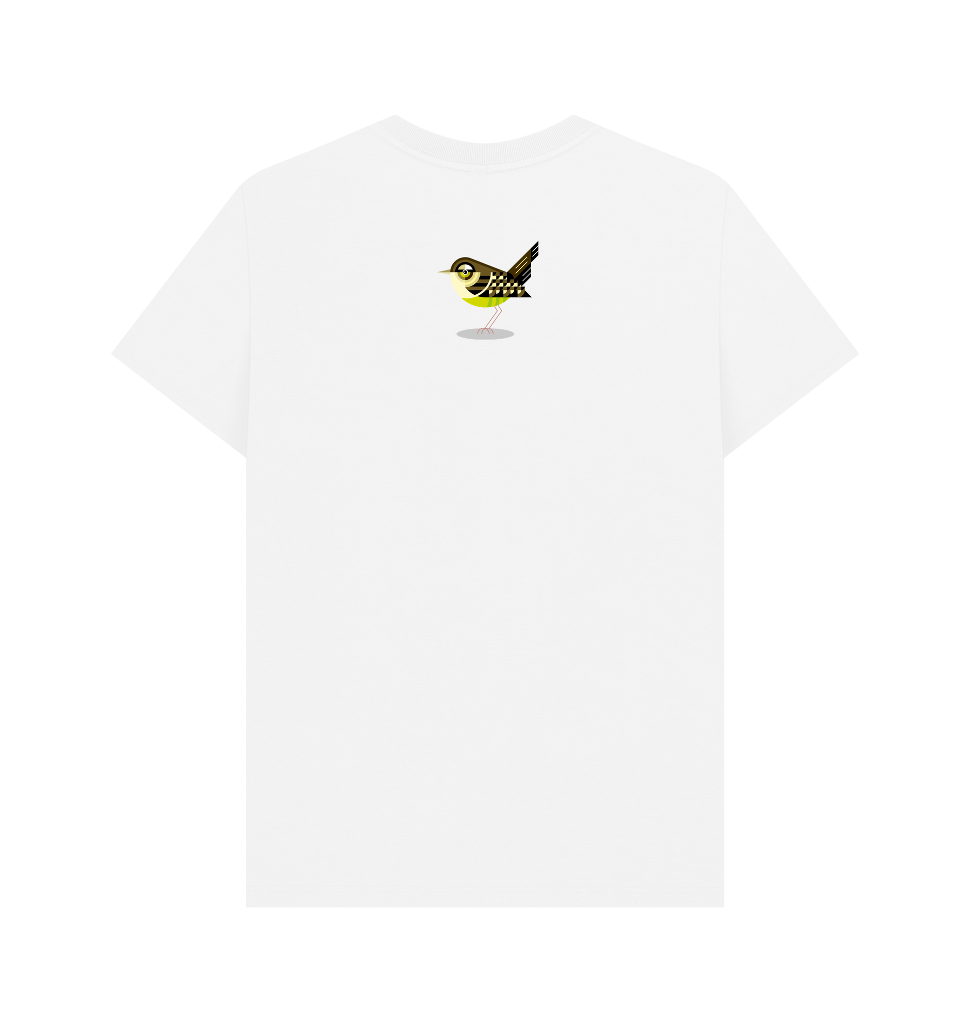 White Printed T-shirt Back