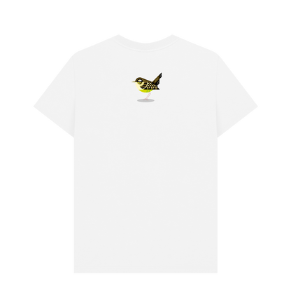 White Printed T-shirt Back