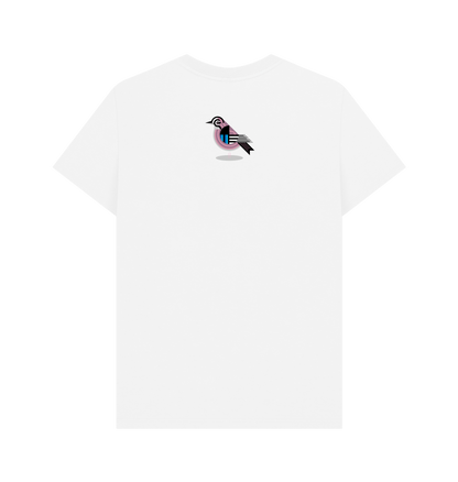 White Printed T-shirt Back