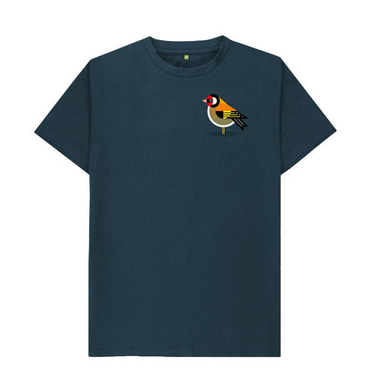 Denim Blue Goldfinch Men's T-shirt