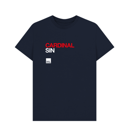 Navy Blue Printed T-shirt Front