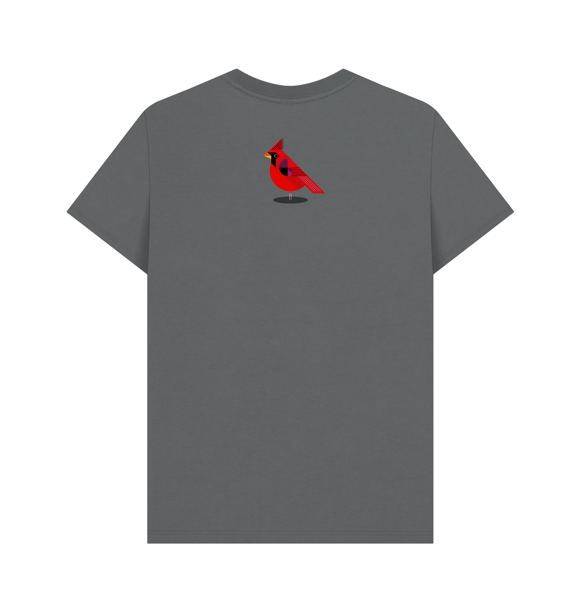Slate Grey Printed T-shirt Back